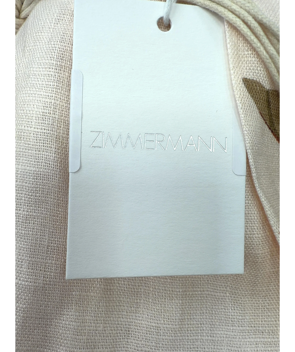 Zimmermann Cream ASCENSION TUCK SHORT, size UK 10 — detail