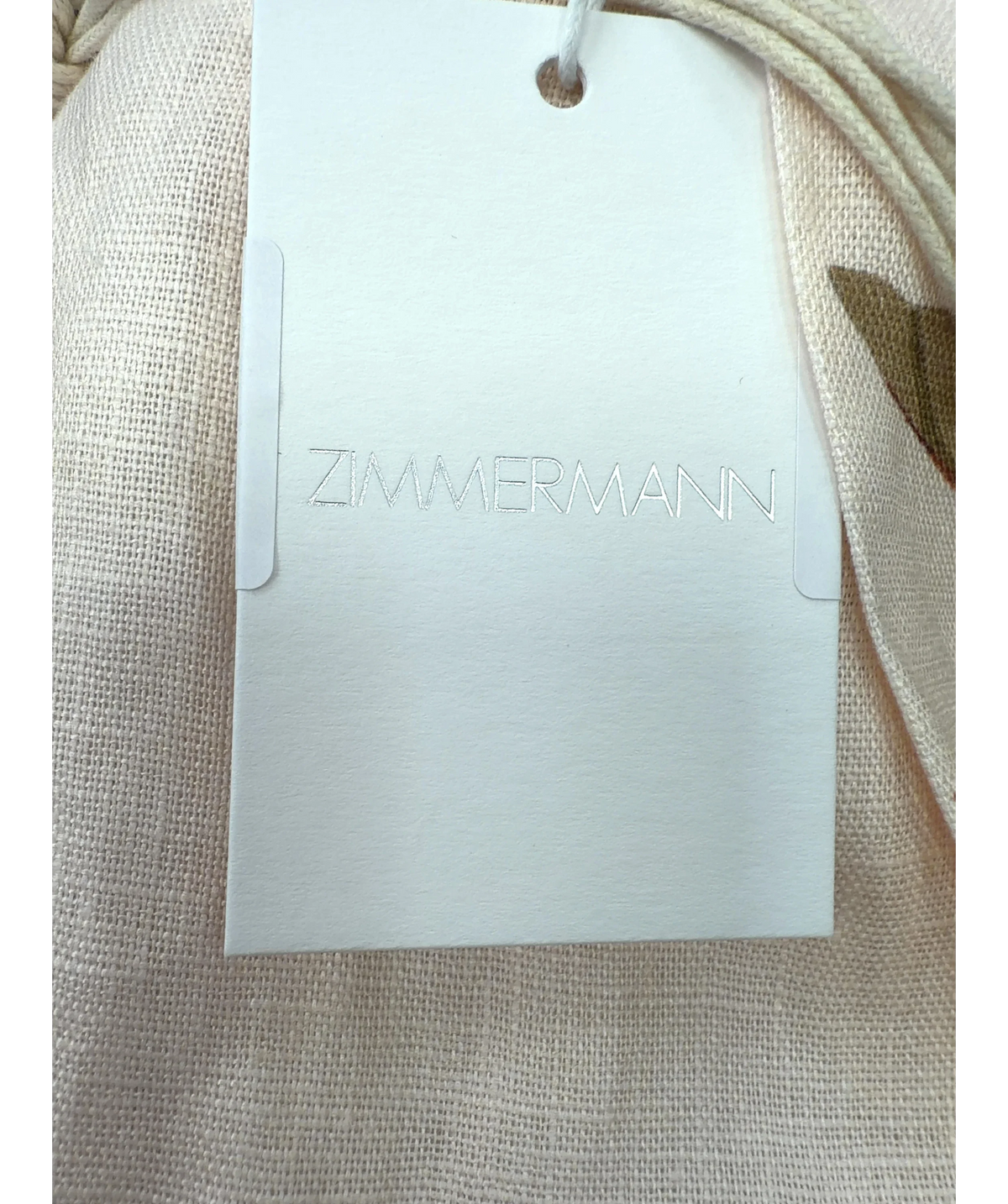 Zimmermann Cream ASCENSION TUCK SHORT, size UK 10 — detail