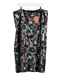 SCAMP & DUDE Multicoloured Split Front Midi Skirt, size UK 20 — front