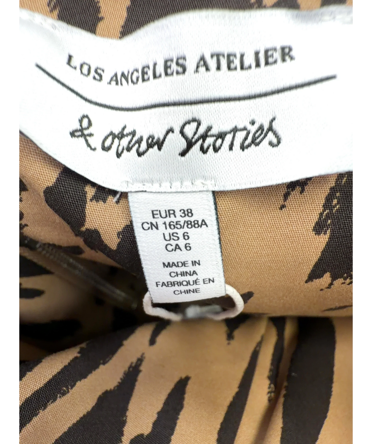 & OTHER STORIES Brown & Other Stories Brown/Black Pleated detail Bustier Corset Top, size UK 10 — care label