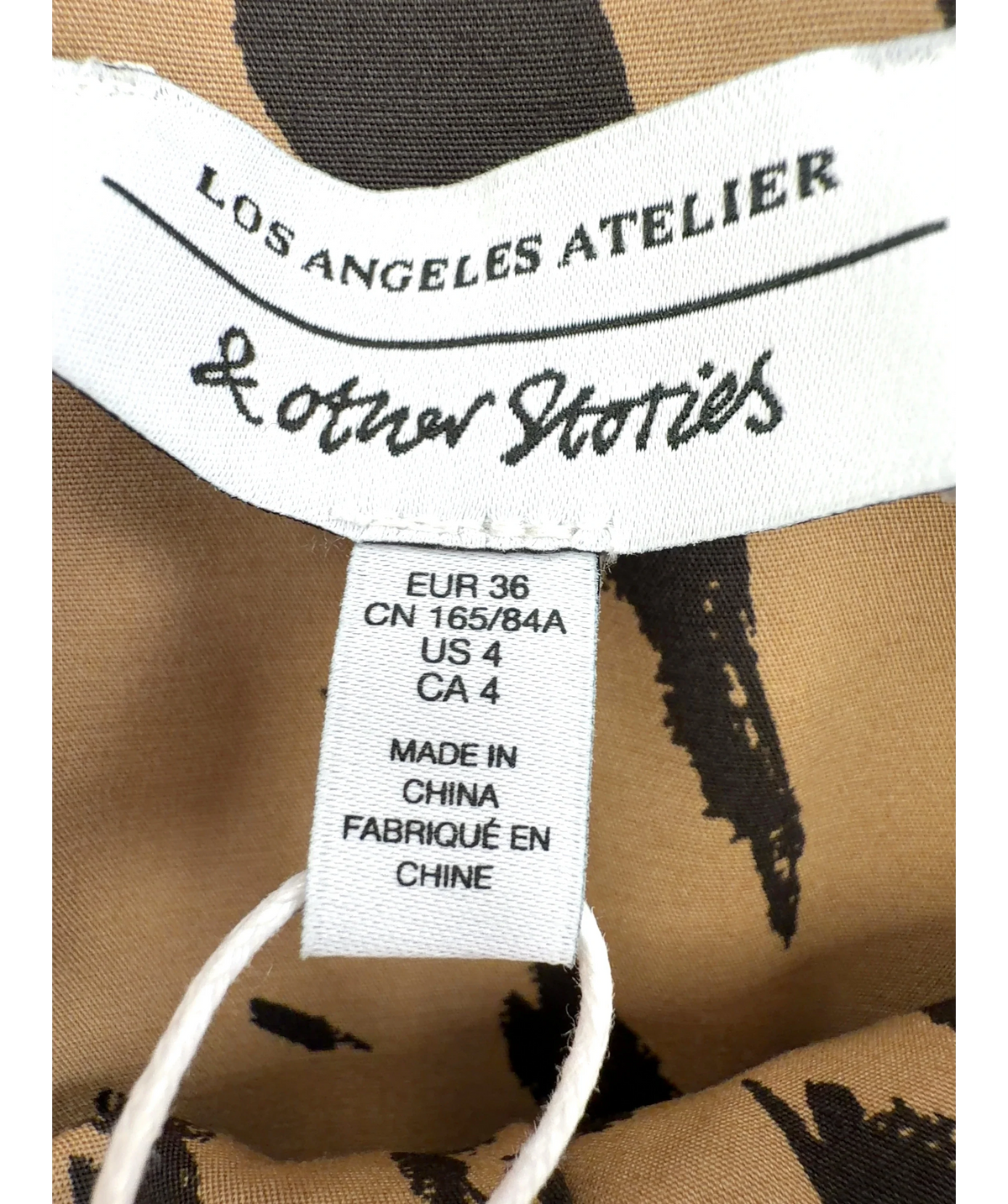 & OTHER STORIES Brown & Other Stories Brown/Black Pleated detail Bustier Corset Top, size UK 8 — care label