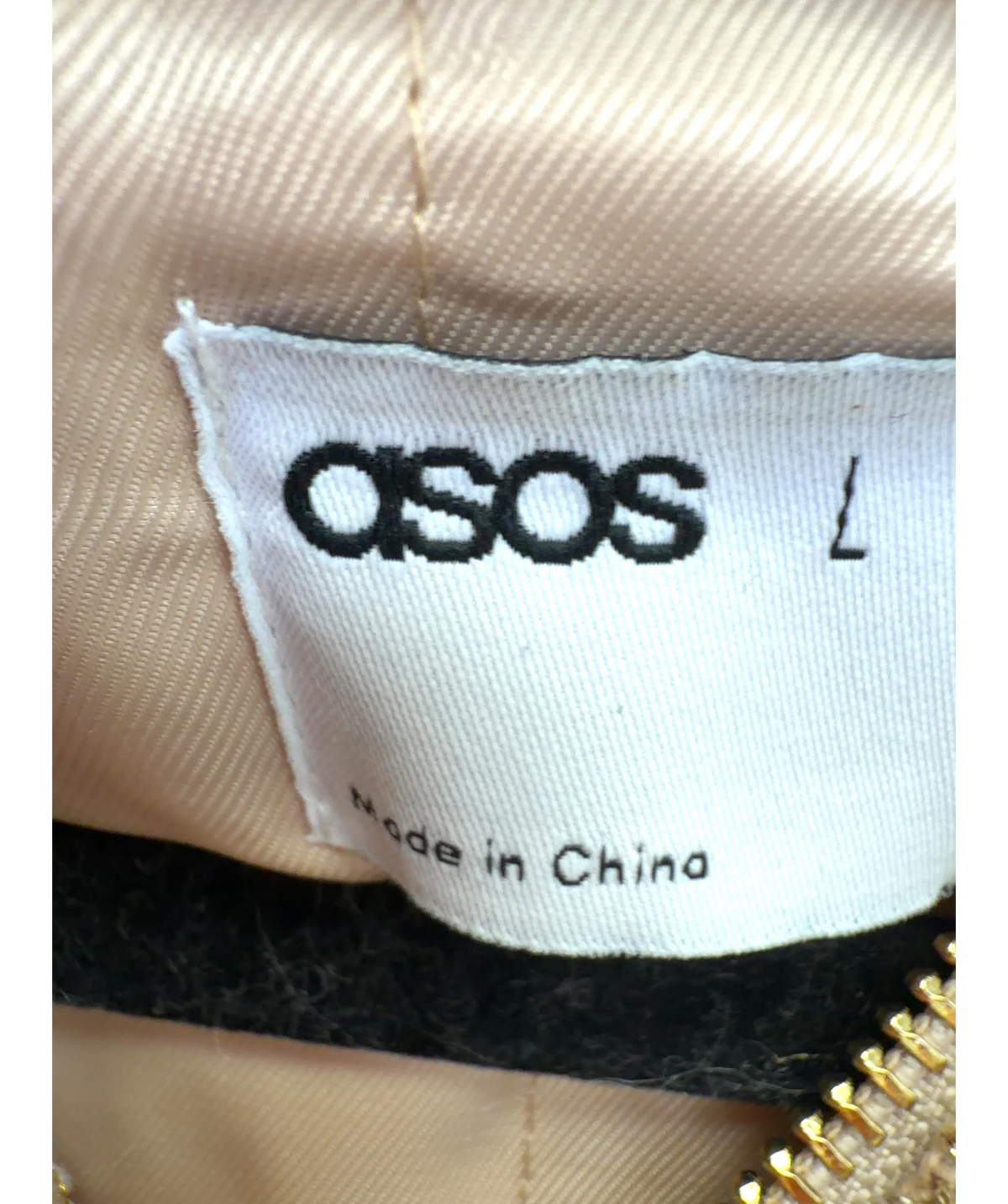 ASOS Metallic ASOS CURVE Premium Metallic Boucle tweed Bomber Jacket, size UK XL — detail