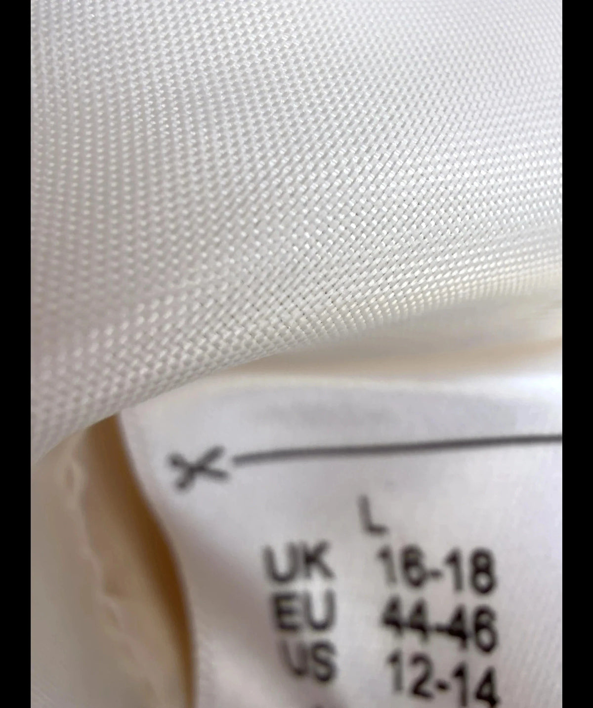 ASOS Cream Asos Cream Double Breasted Wrap Blazer, size UK L — care label