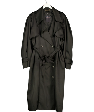 Karen Millen Trench Coat Black UK 24