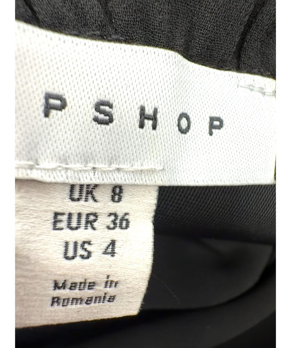 TOPSHOP Black Topshop Long-Sleeve Velvet And  Sheer Chiffon Mix Mini Dress Black UK  8, size UK 8 — care label