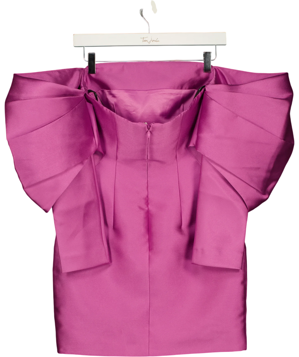 Solace London Pink Freja Mini Dress, size UK 8 — back