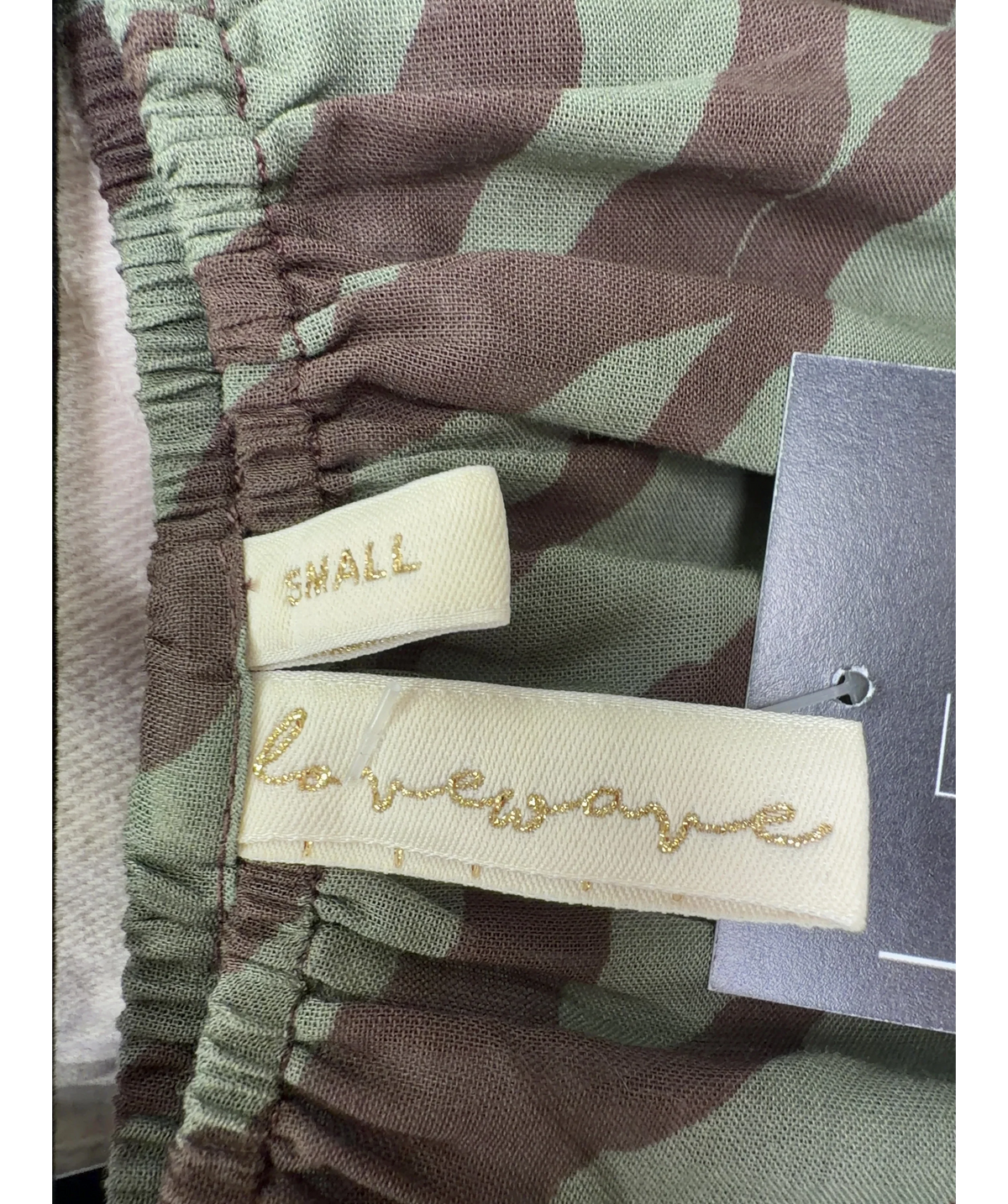 la weave Green Colour, size UK S — detail