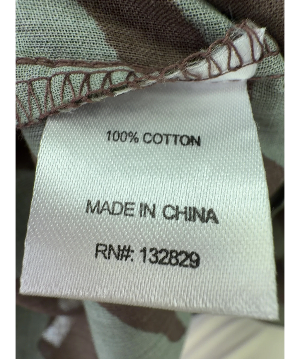 la weave Green Colour, size UK S — label