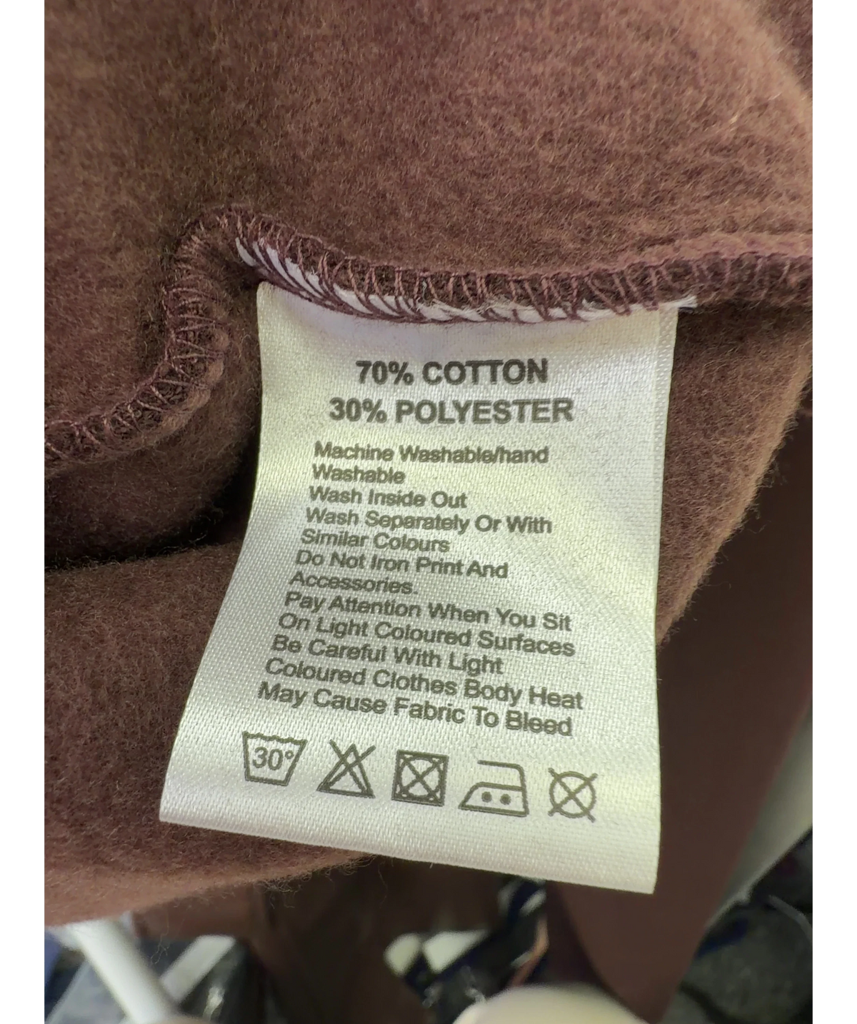 Huer Clothing Brown Colour, size UK L — label