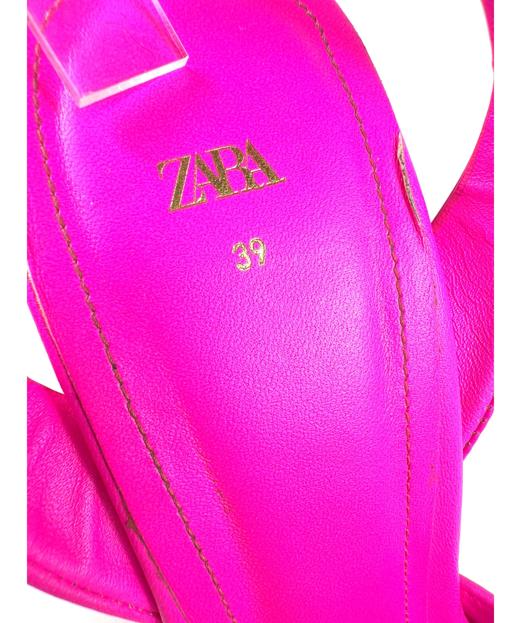 ZARA Pink Colour, size UK 6 EU 39 👠 — fabric detail