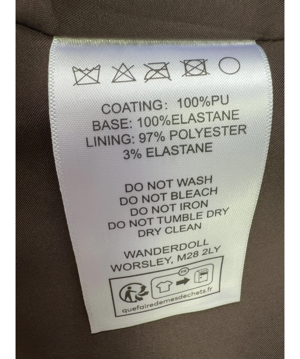 WANDERDOLL Brown Colour, size UK M — label