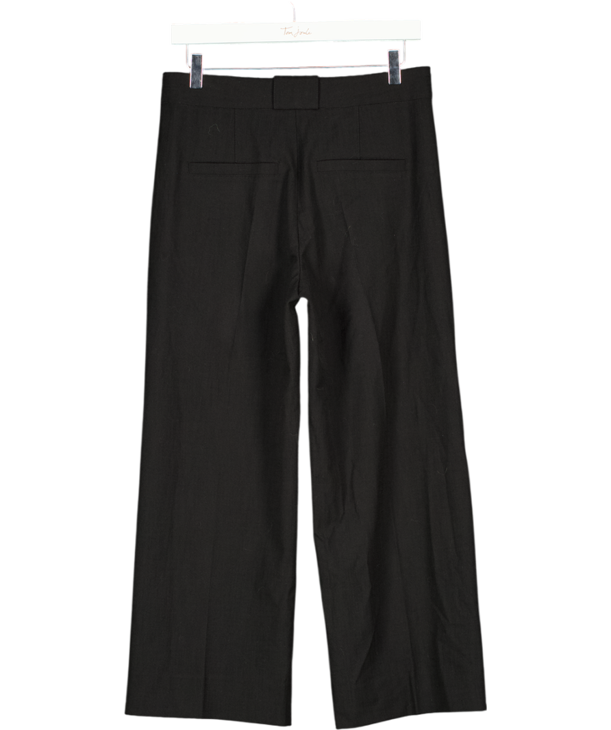 ME + EM Black Tailored Straight Crop Trouser UK 8