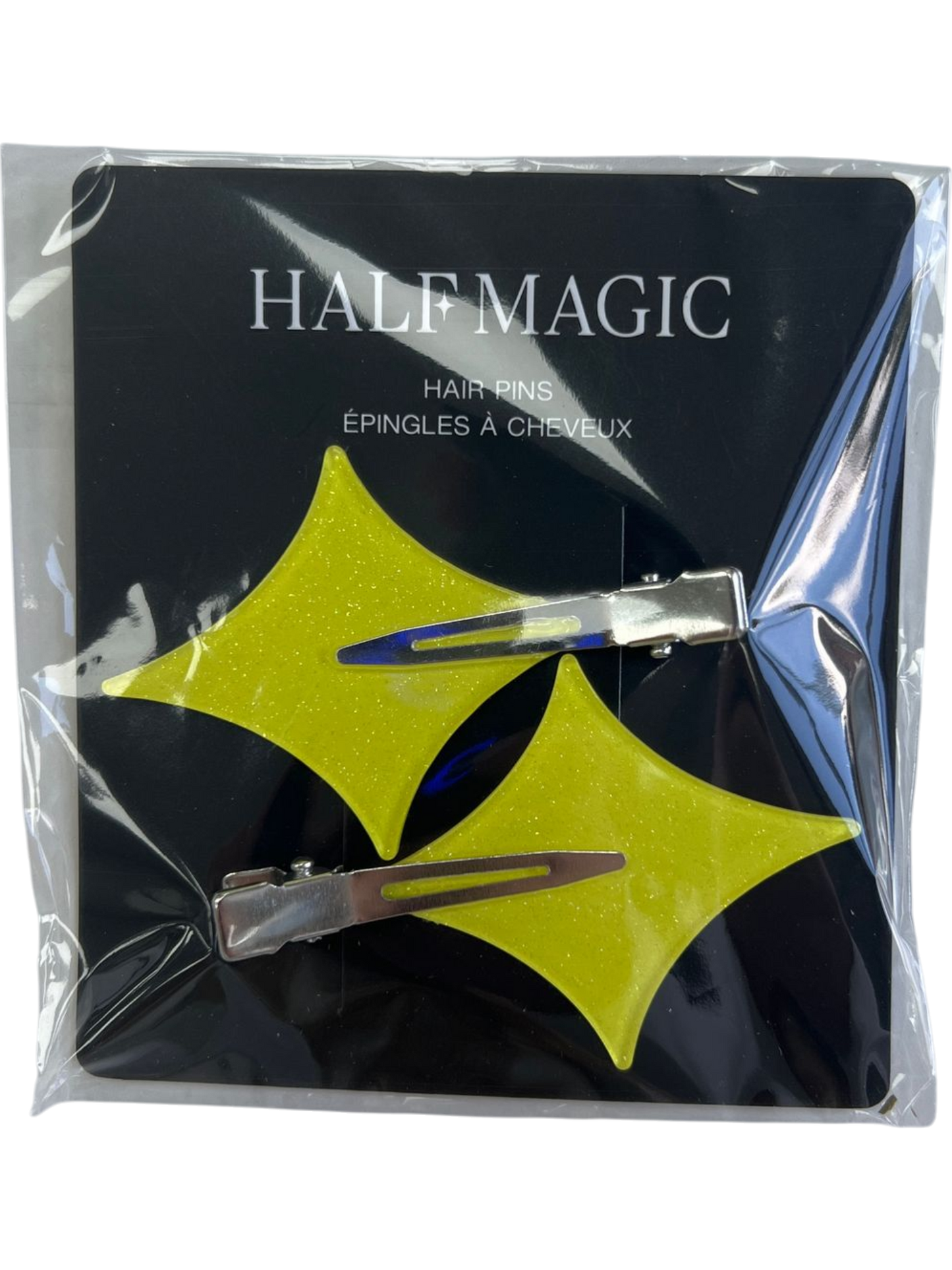 Half Magic Yellow Star Hair Pins