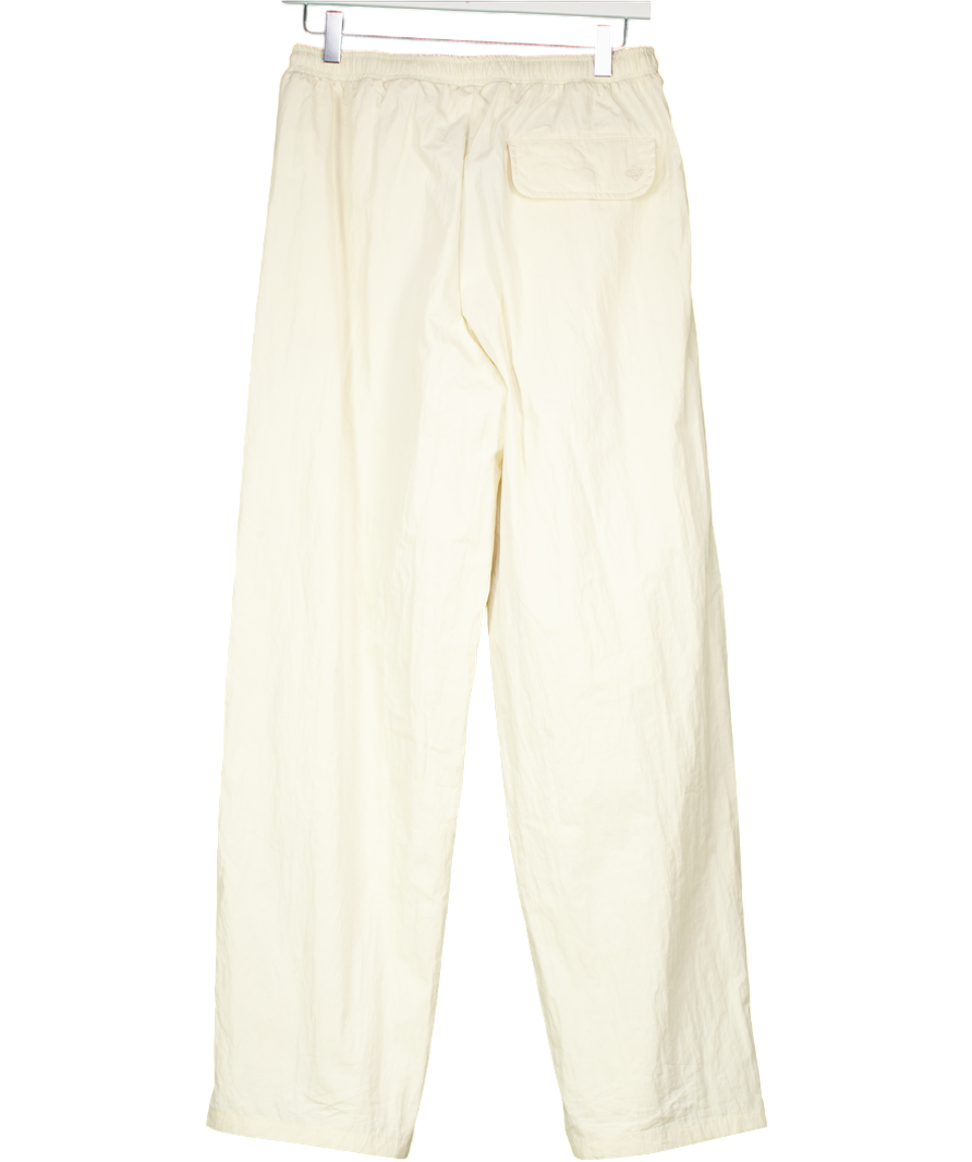 THE COUTURE CLUB Cream Barrel Leg Shell Trousers UK 8