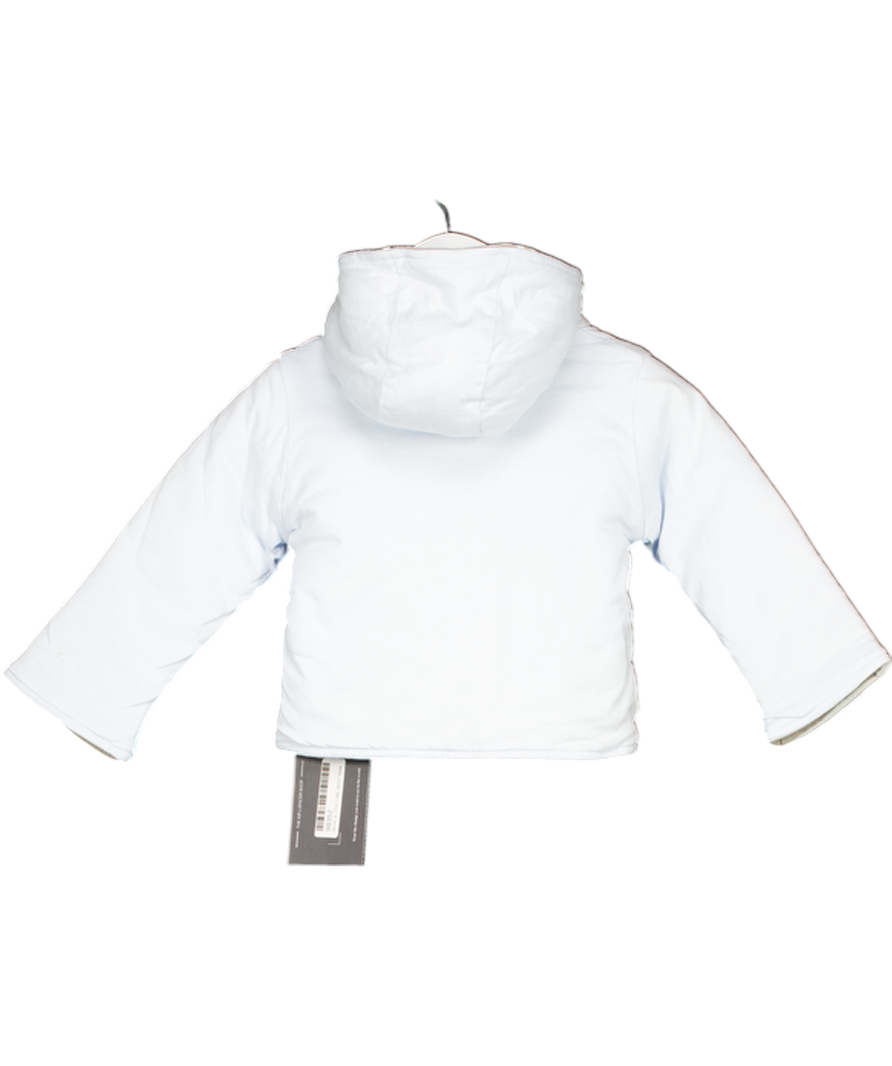 CADET ROUSSELLE Pale Blue Soft Cotton Popper Jacket 3-6 Months