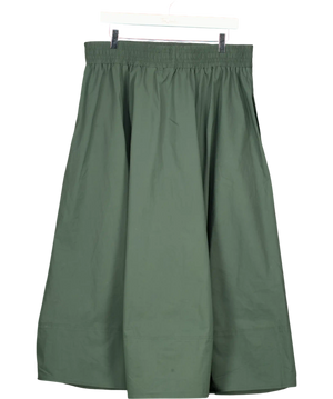 NEXT Petite Green Midi Skirt UK 18