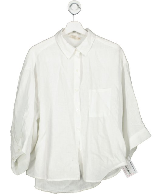 deiji studios White 100% Linen Shirt UK XS