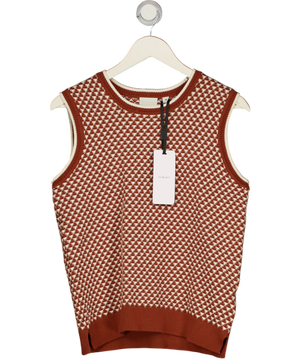 VARLEY Jenson Stitch Knit Tank - Maple Brown UK M