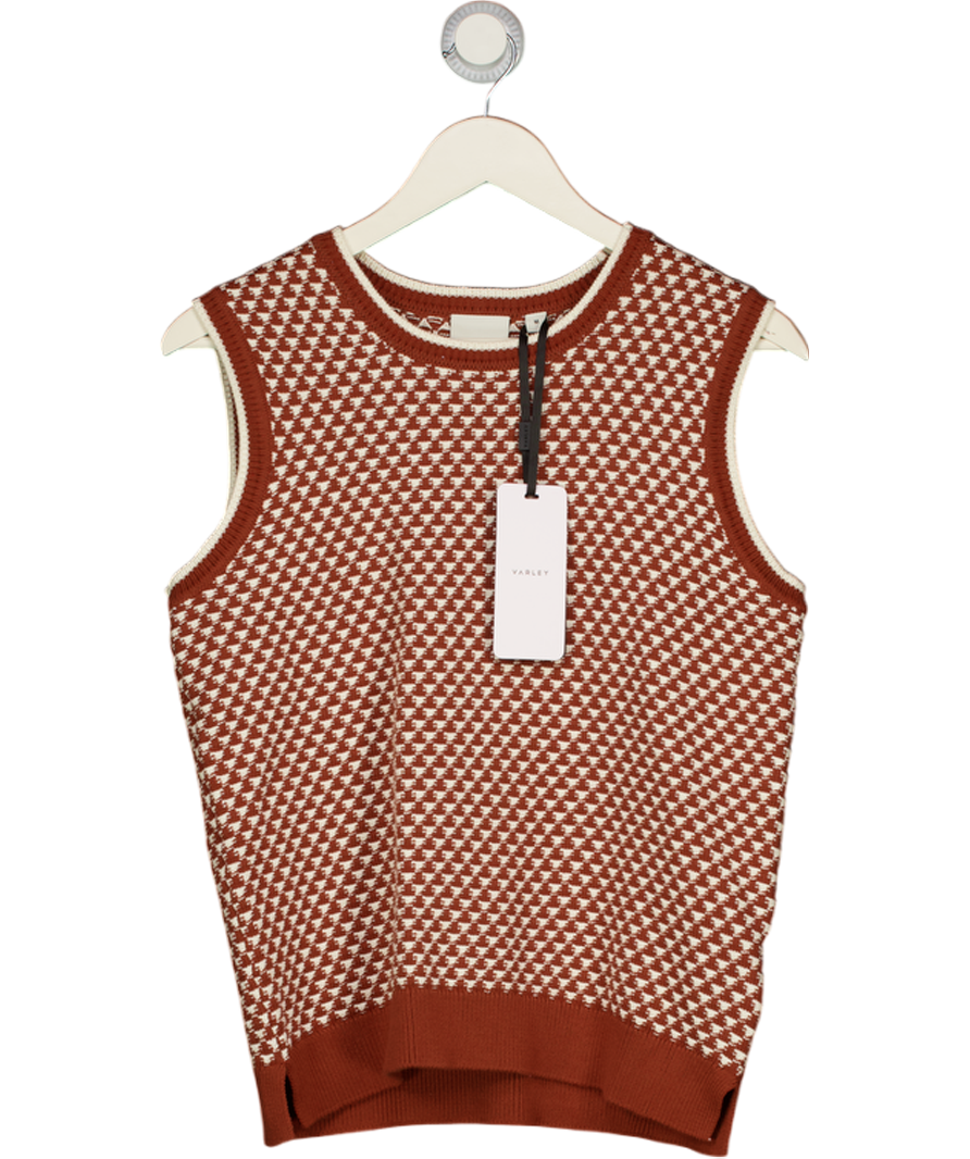 VARLEY Jenson Stitch Knit Tank - Maple Brown UK M