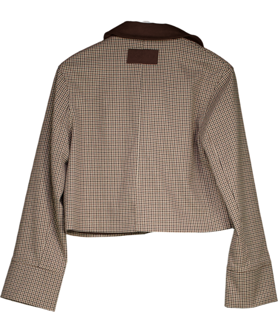 Lounge Brown Houndstooth Jacket UK S
