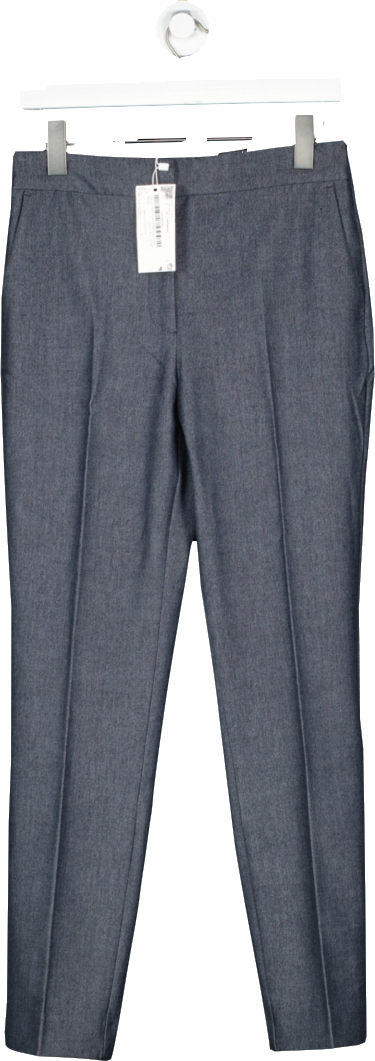 MANGO Blue Mid Rise Skinny Trousers BNWT UK 10