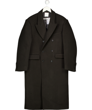 OASIS Black Double Breasted Tailored Coat UK L