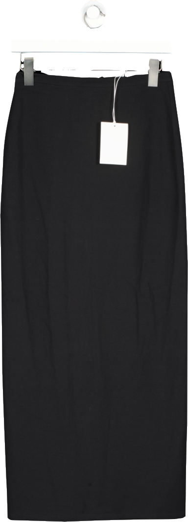 cos Black Tailored Midi Skirt UK XS