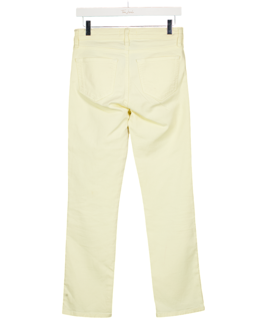 MANGO Pale Yellow Slim Leg Jeans UK 8