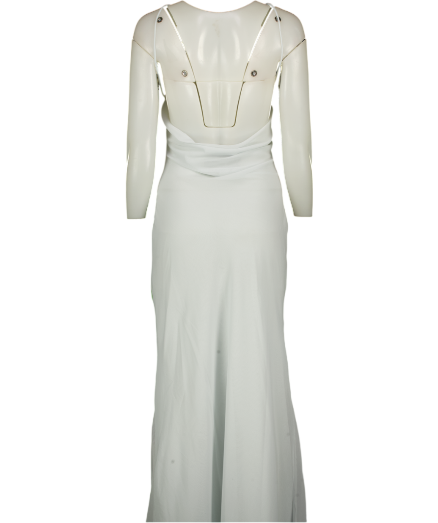 PEPPERMAYO Light Blue Graphic Print Maxi Dress UK 6