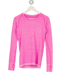M&S Pink Long Sleeve Running Top UK M