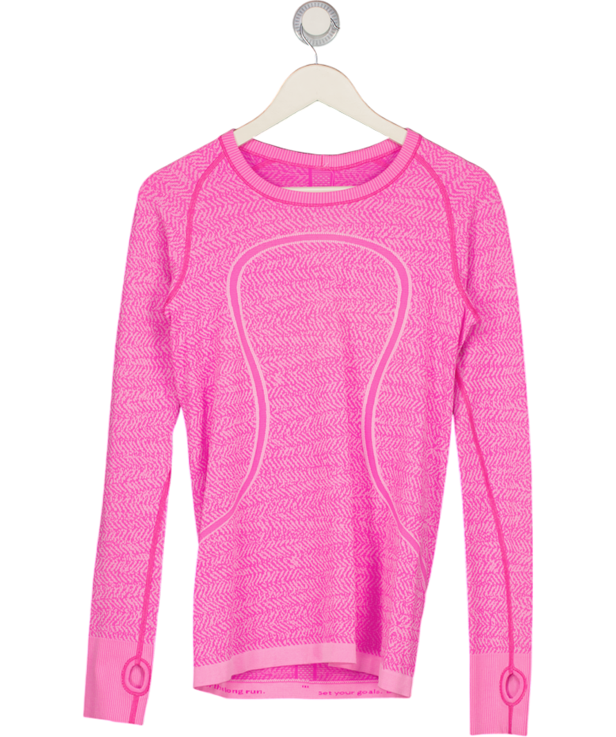 M&S Pink Long Sleeve Running Top UK M