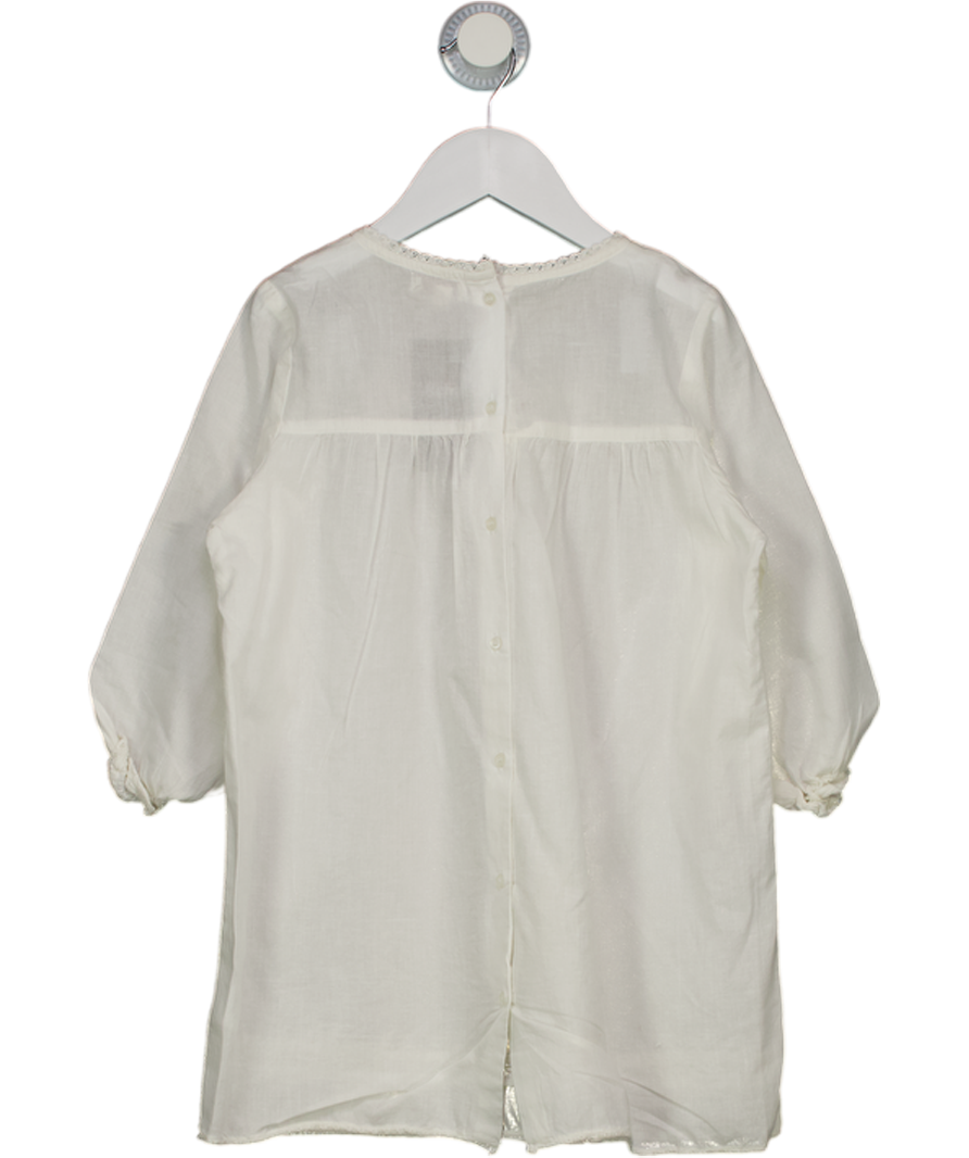 Belle Enfant Cream Lace And Embroidery Dress Ecru 4-5 Years