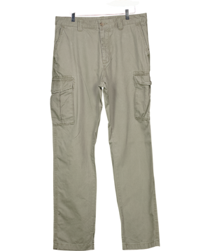 M&S Grey M&s Straight Fit Cargo Trousers W34