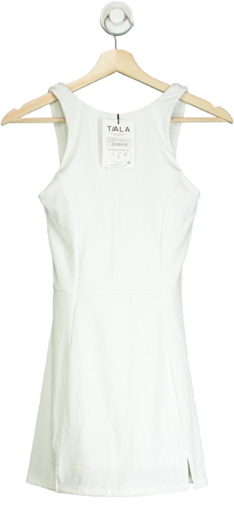 TALA White Skinluxe Built-in Support Side Split Active Dress UK S