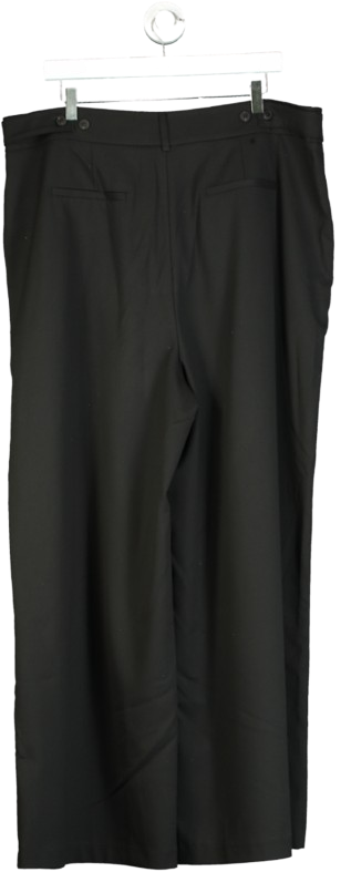 TALA Black Everyday Tailoring Adjustable Wide Leg Trousers UK XXL