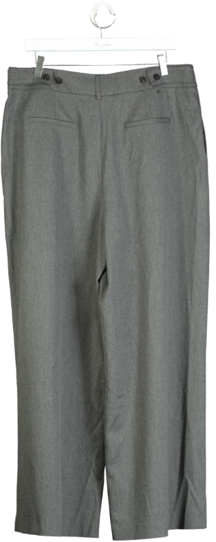 TALA Grey Everyday Tailoring Adjustable Wide Leg Trousers UK XL