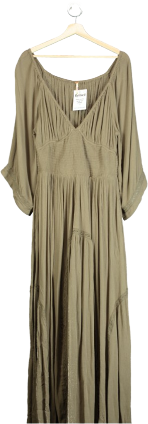 Free People Green Dixie Maxi UK L