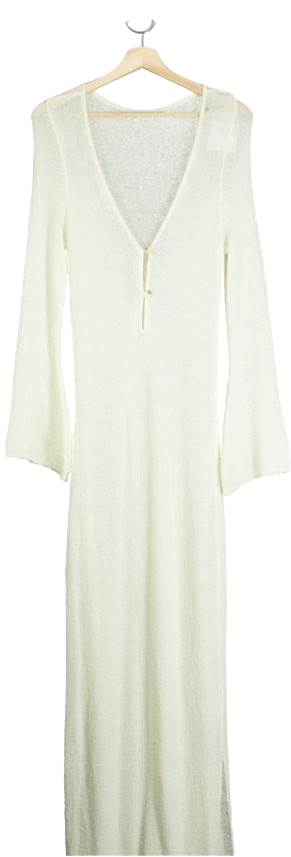 TALA Cream La Sirena Multiway Resort Knit Maxi Dress UK XL