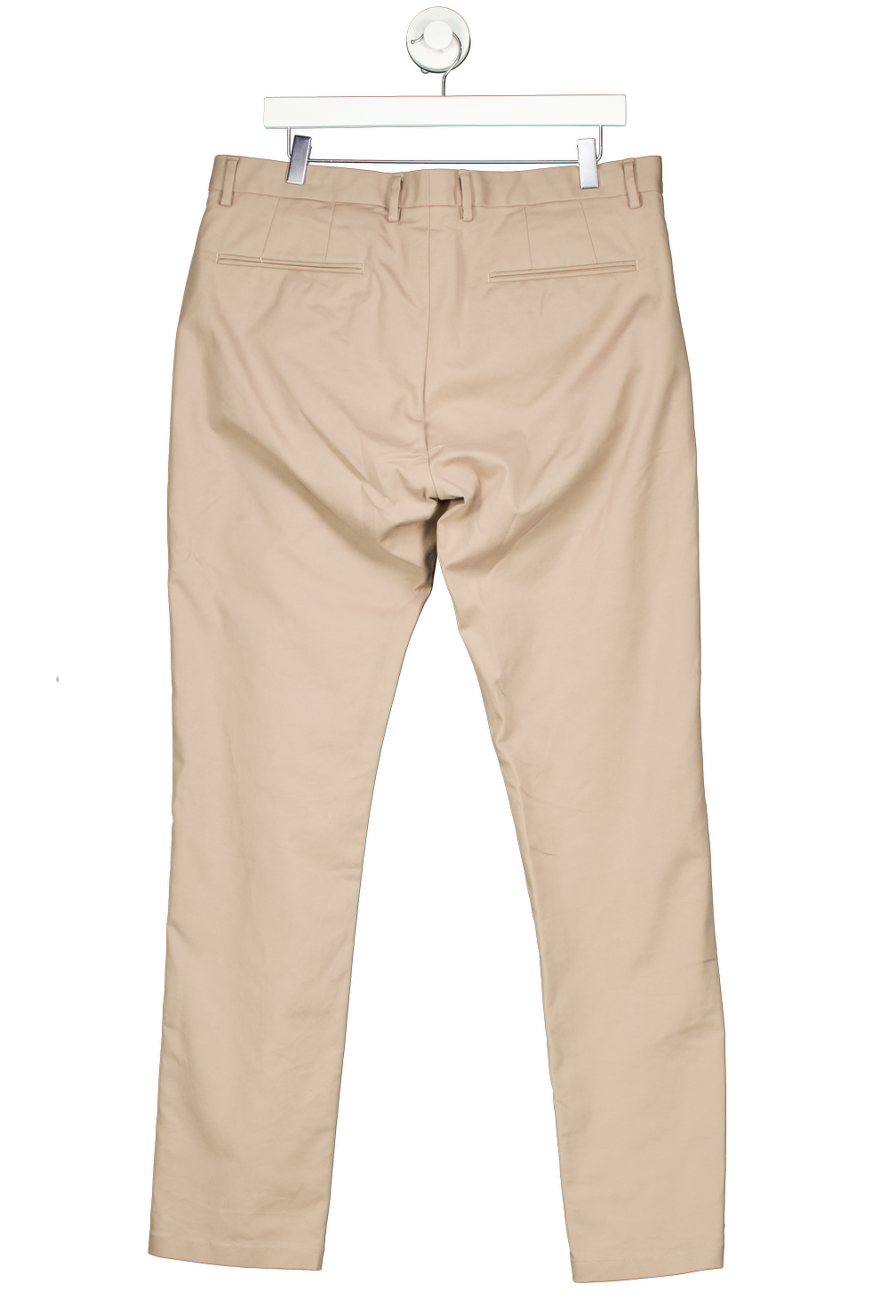 REISS Beige Slim Fit Cotton Blend Chinos In Stone W36