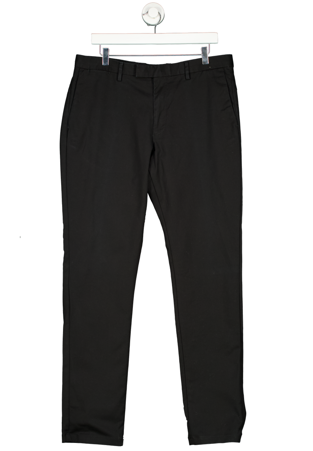 REISS Slim Fit Cotton Blend Chinos In Black W36