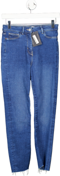 Next Mid Blue Contour Flex Sculpting Skinny Jeans UK S