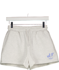 WHITE FOX Grey Logo Sweat Shorts UK XS