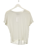 SET Cream Relaxed Silk T-shirt UK 6