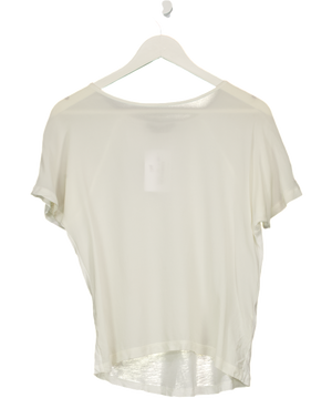 SET Cream Relaxed Silk T-shirt UK 6
