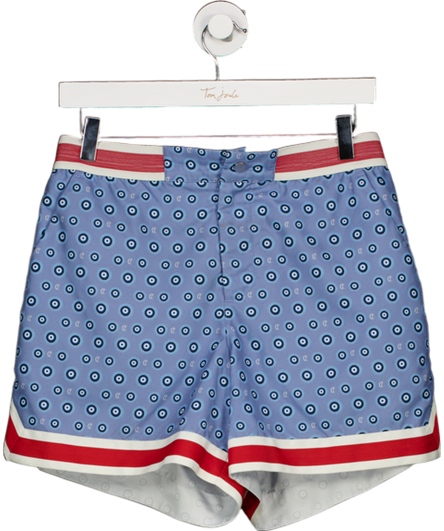 Christian Louboutin Blue Ché Baller All-over Print Recycled Polyester Swim Shorts UK M