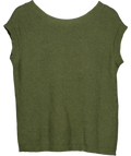 Charli Green Knitted Vest Top UK S/M