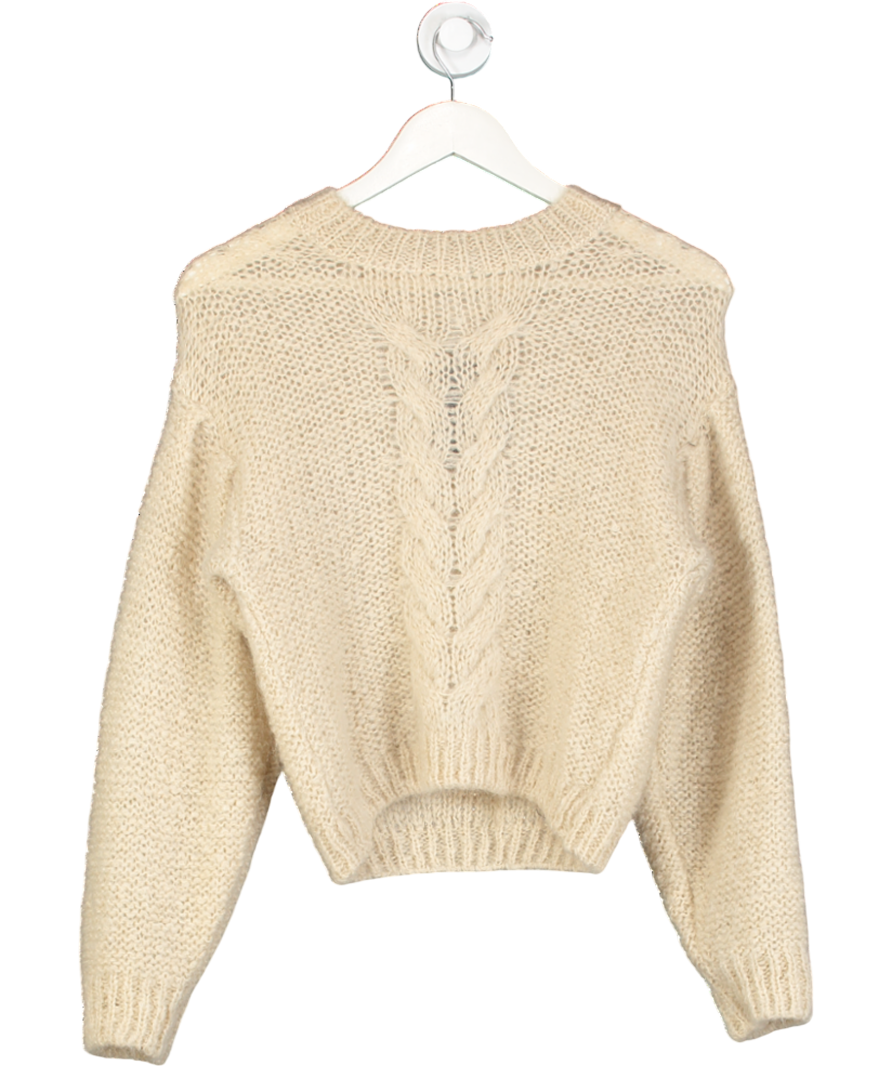 Rouje Beige Octave Mohair Blend Jumper UK 6