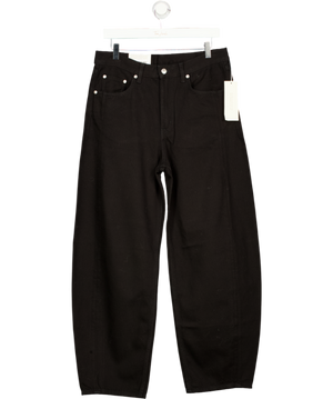 ARKET Black Bloom Barrel Leg Jeans W30