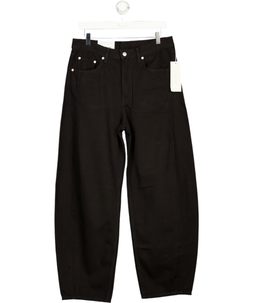 ARKET Black Bloom Barrel Leg Jeans W30