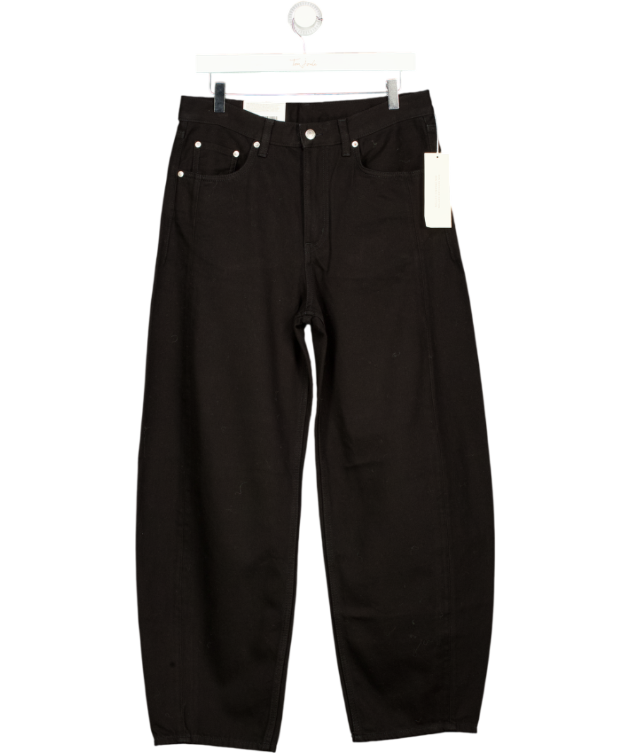 ARKET Black Bloom Barrel Leg Jeans W30